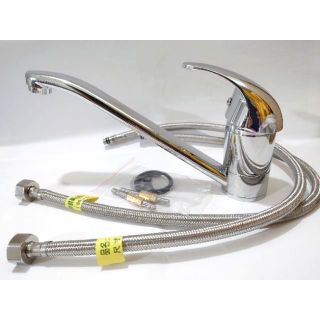 ［DIY達人］廚房檯面龍頭 水龍頭 鋼絲軟管 銅製品 流理臺 廚房 材料 檯面 冷熱管 龍頭