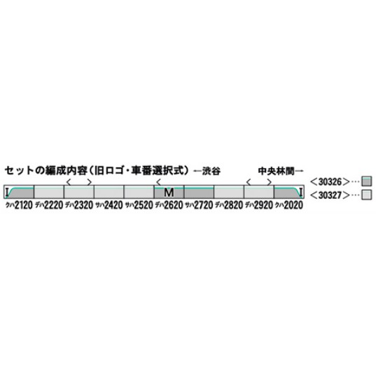 玩具共和國 Gm 東急電鉄系 田園都市線 新ロゴ 増結用中間車2両セットb 動力無し 蝦皮購物