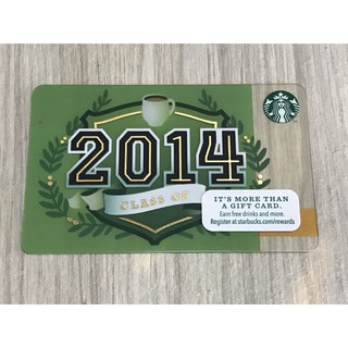 美國 星巴克 STARBUCKS 2014 class 系列 隨行卡 儲值卡 星巴克卡 卡片 收藏 禮卡