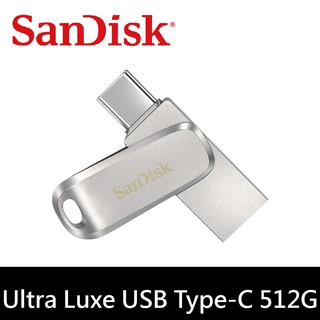 SanDisk Ultra Luxe USB Type-C+A雙用隨身碟 256GB/512GB/1TB 廠商直送