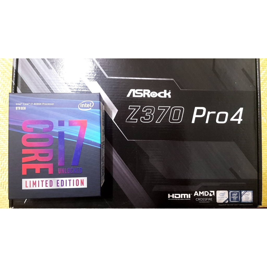 買intel 8代i7 8086K CPU送華勤Z370 pro4