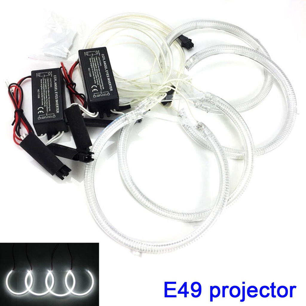 白光 CCFL 有裝透鏡 天使眼光圈 LED 適用 E46 projector 大燈光圈 汽車改裝