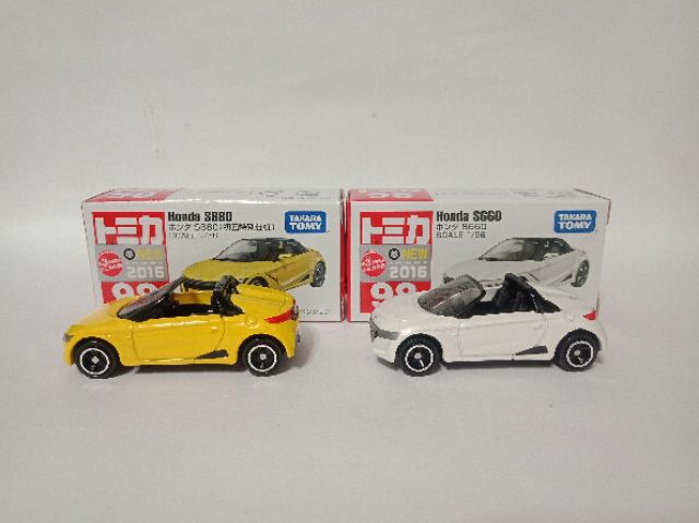 Tomy Tomica 多美小汽車16年式樣絕版新車貼no 98 Honda S660喜美敞篷車雙車組 蝦皮購物
