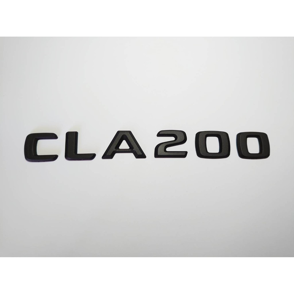 圓夢工廠 Benz 賓士 CLA C117 CLA180 CLA200 2016~2018 後車廂尾門車標字貼 消光黑