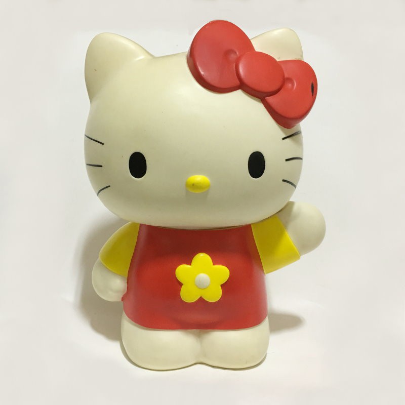 正版絕版大隻大型 Hello Kitty 凱蒂貓存錢筒撲滿儲蓄筒存錢罐年代久遠企業玩偶商品值得收藏