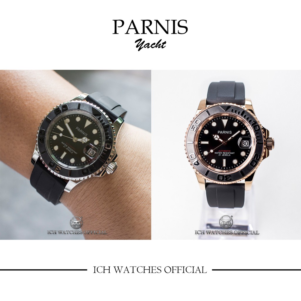 瑞士PARNIS柏尼時 遊艇系列機械錶116655-勞yacht水鬼潛水錶手錶腕錶運動錶禮物116622