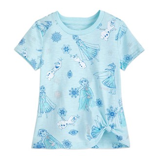 Disney 冰雪奇緣 童裝 T恤 短袖 XS/S 短T-Shirt 圓領上衣 D4562B 迪士尼(現貨)