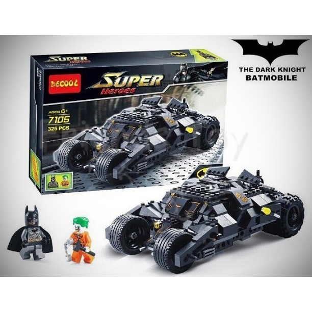 DeCool積木 正品 得高 7105 蝙蝠俠戰車 黑暗騎士 (相容 LEGO 76023 )