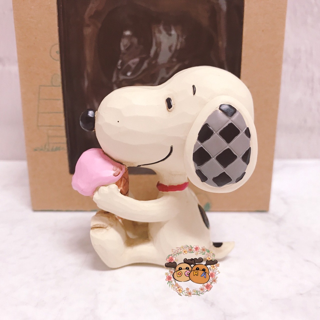 🗽Dona美國代購🗽現貨不必等 Enesco Snoopy 史努比吃冰淇淋 塑像 公仔擺飾擺設 店面裝潢背景民宿拍照道具