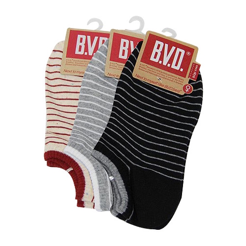 BVD 舒適條紋女踝襪B277(1雙入)【小三美日】D098746