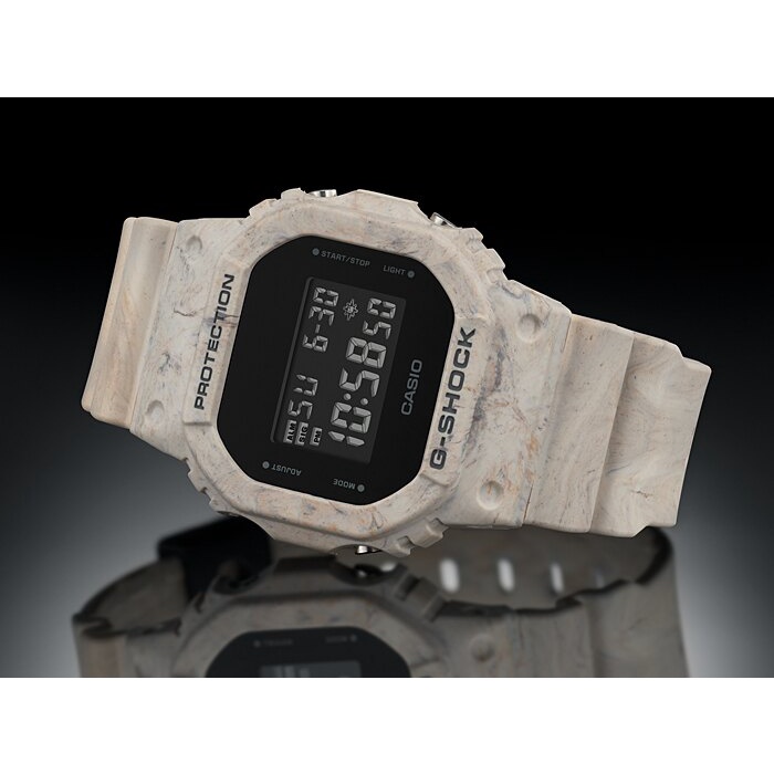 CASIO卡西歐G-SHOCK DW-5600WM-5 「UTILITY WAVY MARBLE」系列大理石紋/白42.