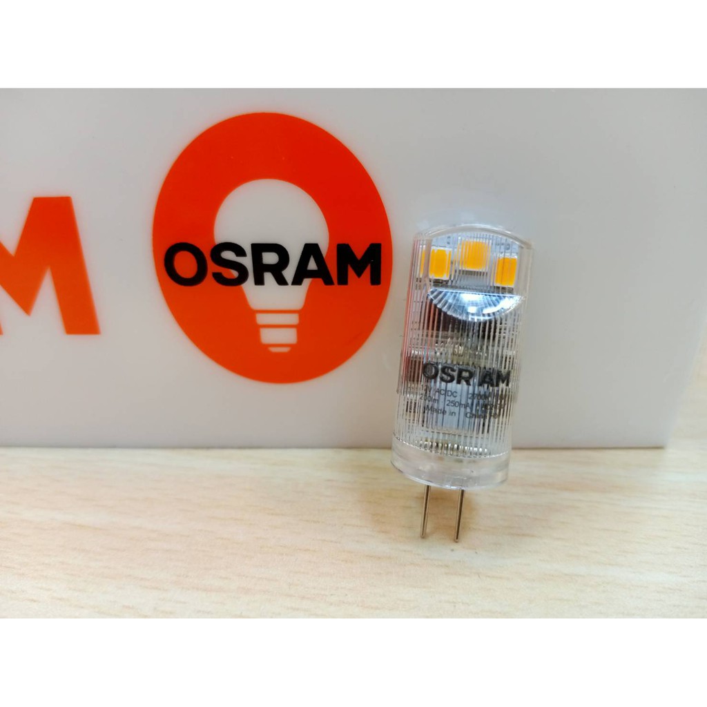 OSRAM 歐司朗 LED G4 豆燈 1.8W(2700K黃光)AC/DC 12V