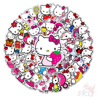 50張入 ❉ Hello Kitty 無嘴貓/凱蒂貓 款式1 防水塗鴉貼紙❉ 摩托車機車電腦行李箱吉他貼紙