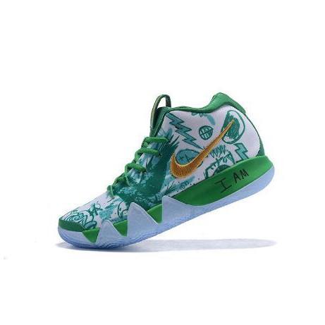 kyrie 4 white green