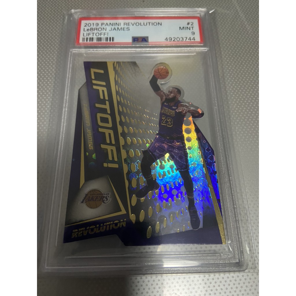 Nba 球員卡19 Panini Revolution 詹姆斯球星卡評級卡psa9分liftoff折收藏禮 蝦皮購物
