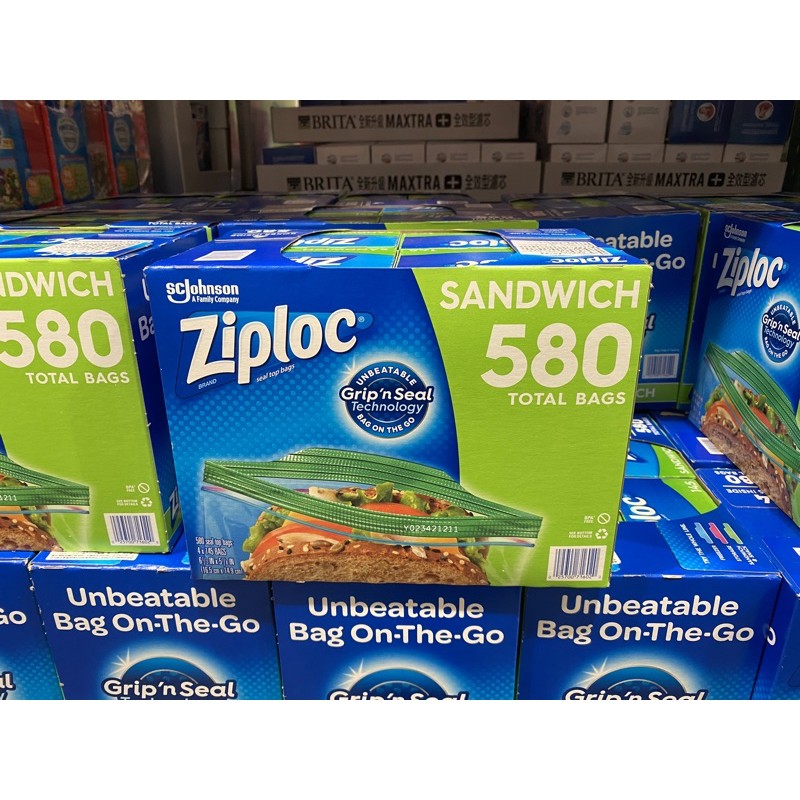 《Costco 好市多代購》Ziploc 可封式三明治保鮮袋