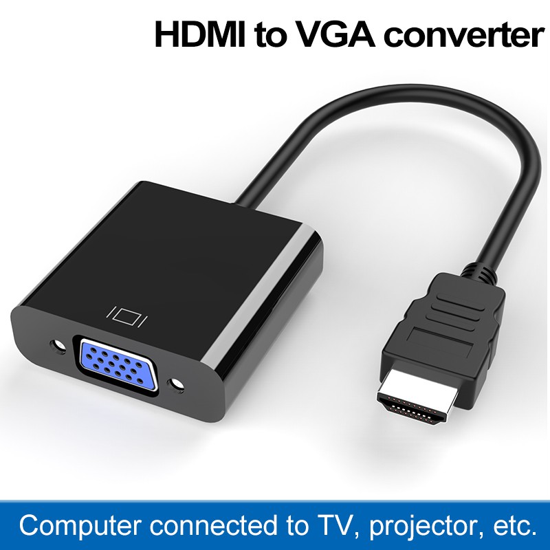 【大媽電腦】新品現貨 HDMI to VGA 轉接線 轉換器 1080p 螢幕 顯卡 顯示卡 HDMI轉VGA轉接線