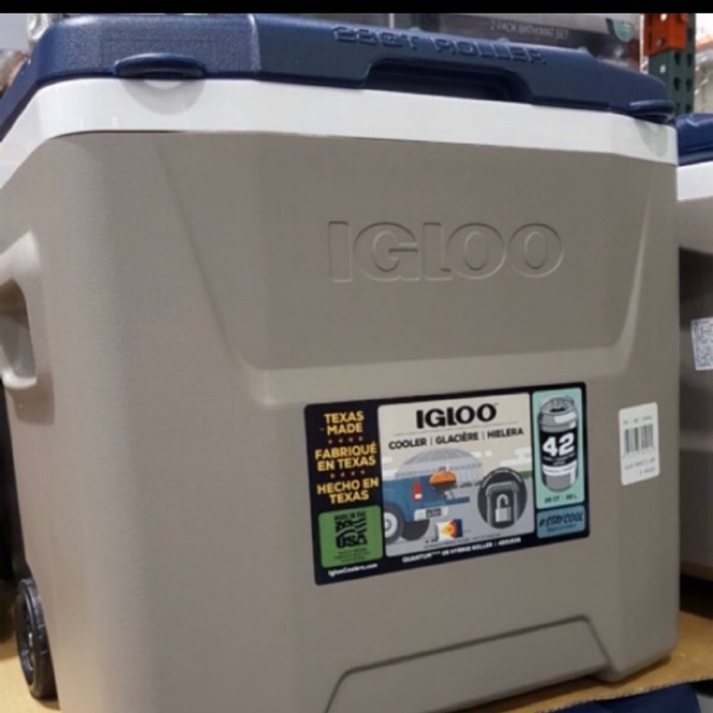 🌸好市多代購🌸  IGLOO 30QT 美國製 28公升滾輪冰桶