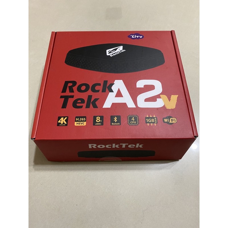 RockTek A2V 四核心4K智慧電視盒 全新
