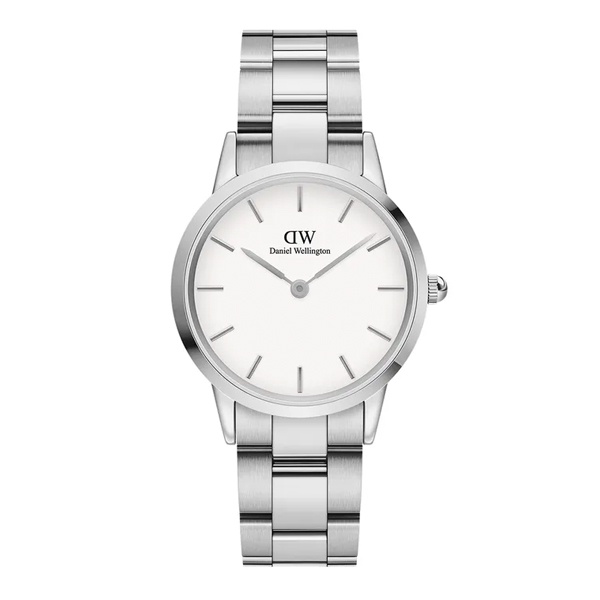 【DW】Iconic Link瑞典時尚品牌鋼帶腕錶-耀目亮銀-32mm/DW00100205/原廠公司貨兩年保固