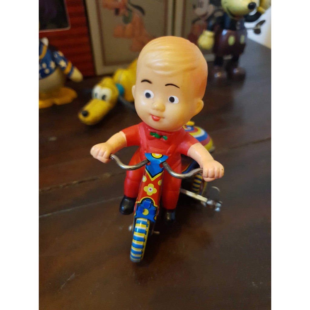 Old tin toy 經典小童三輪車 bell cycle☆鐵皮玩具
