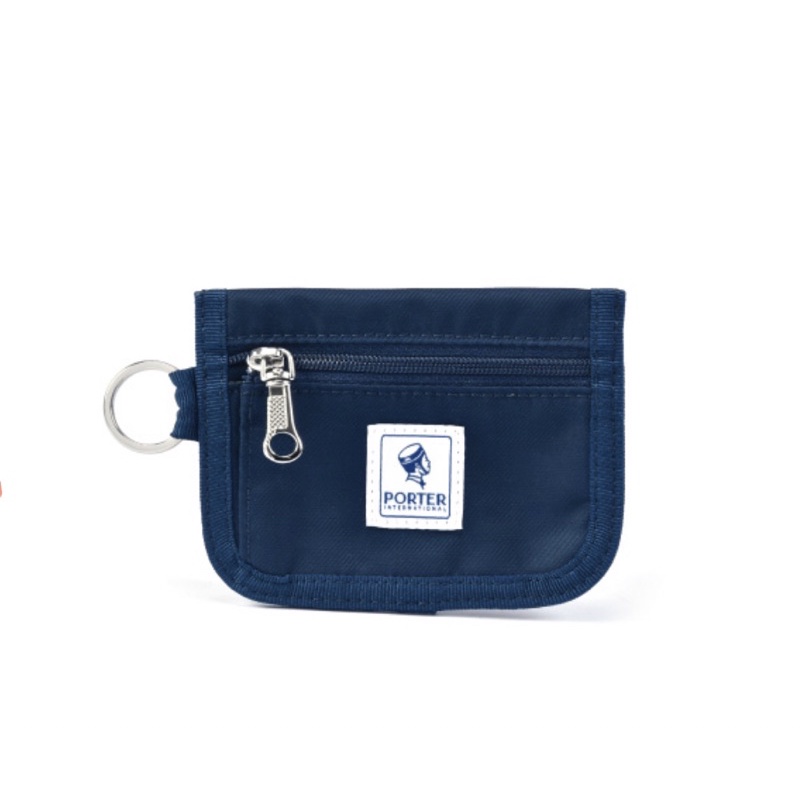 porter零錢包附掛頸（藍色）附原廠購物袋