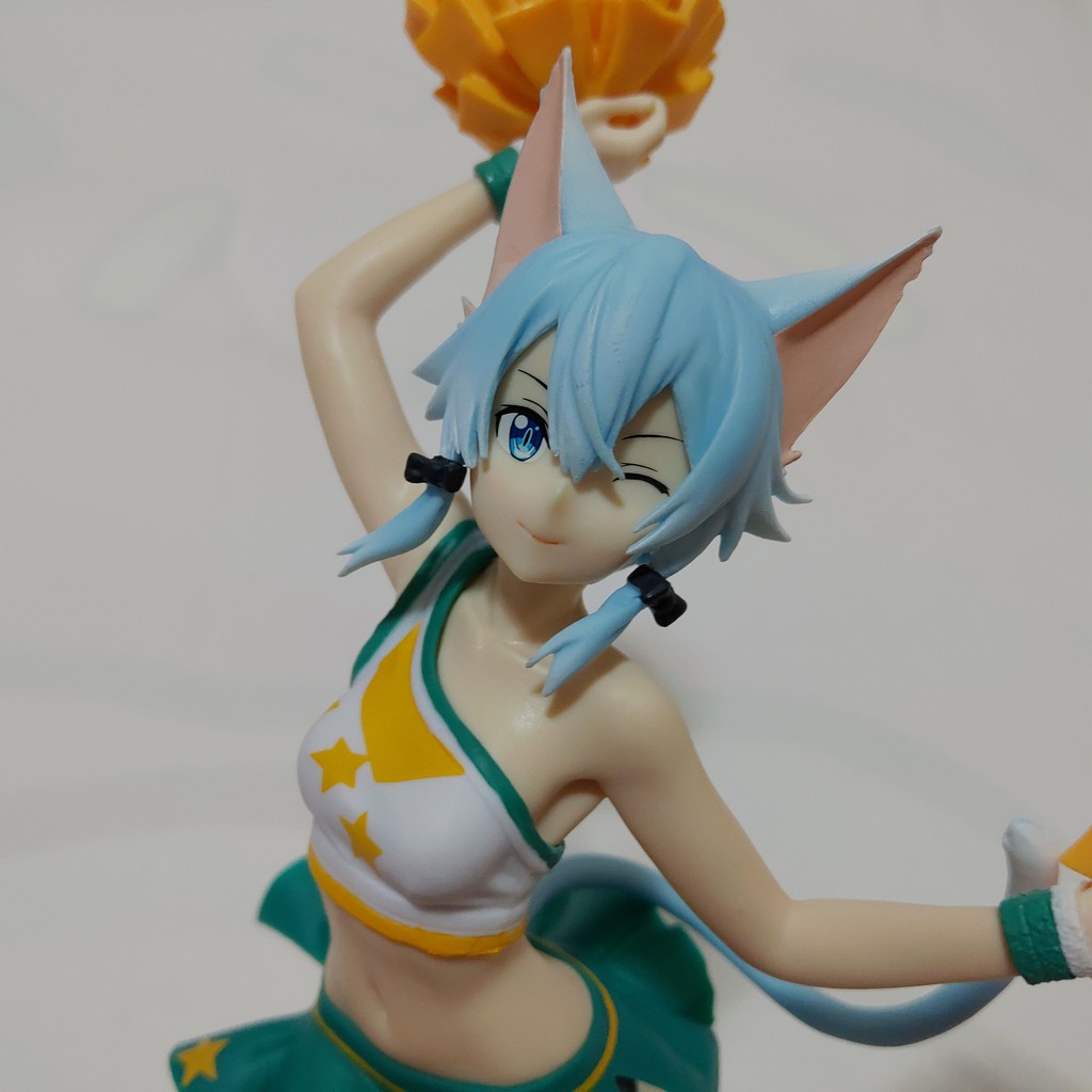 日版正版刀劍神域sao Exq 朝田詩乃啦啦隊公仔景品二手擺飾品展示品現貨無盒實際拍攝 蝦皮購物
