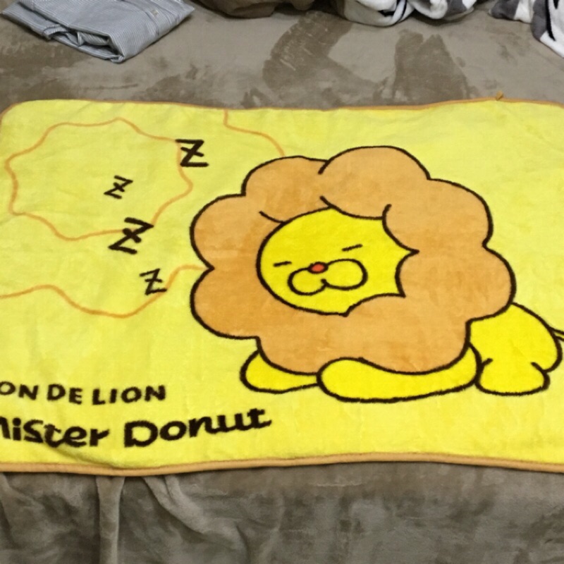 二手-mister donut 波提獅毛毯