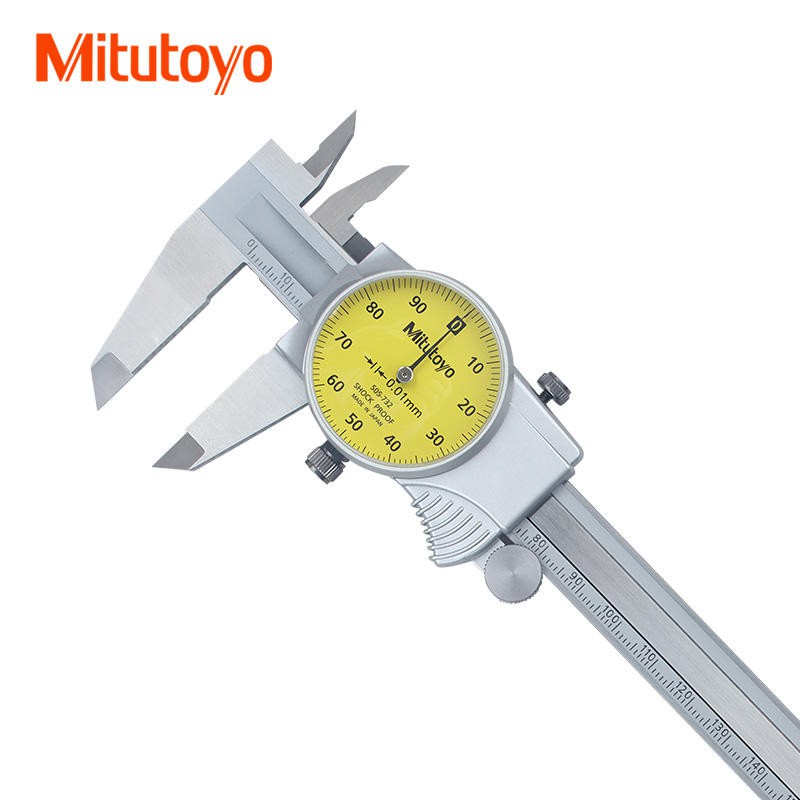 日本三豐Mitutoyo 505-733 附表游標卡尺 針盤式卡尺 附錶式游標卡尺 8"/200mm解析度:0.01mm