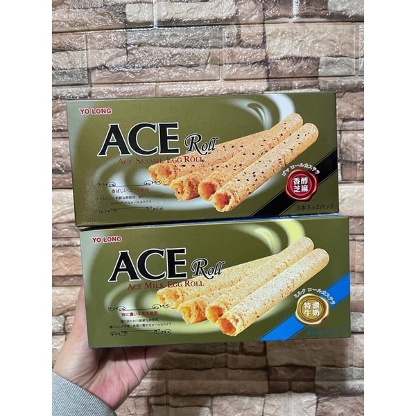 宇樂童裝屋🚑優龍ACE特濃牛奶蛋捲/香醇芝麻蛋捲