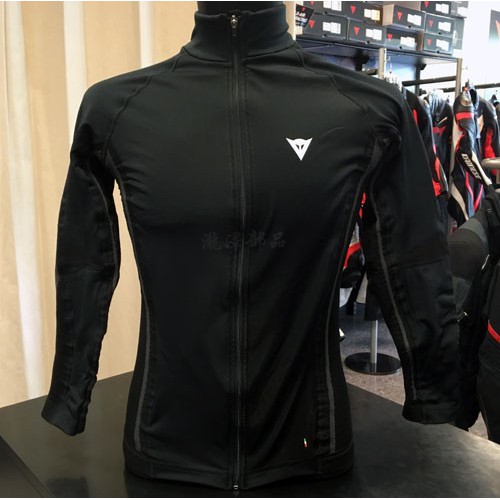 瀧澤部品 義大利 DAINESE 丹尼斯 D-CORE NO WIND THERMO TEE LS 黑灰 滑衣 防風保暖