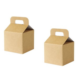 【天愛包裝屋】房屋型牛皮無印手提紙盒(厚)、花茶盒、糖果盒