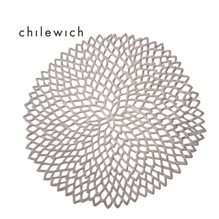 【Chilewich】大麗花 Dahlia 36×39CM圓餐墊 (青銅)