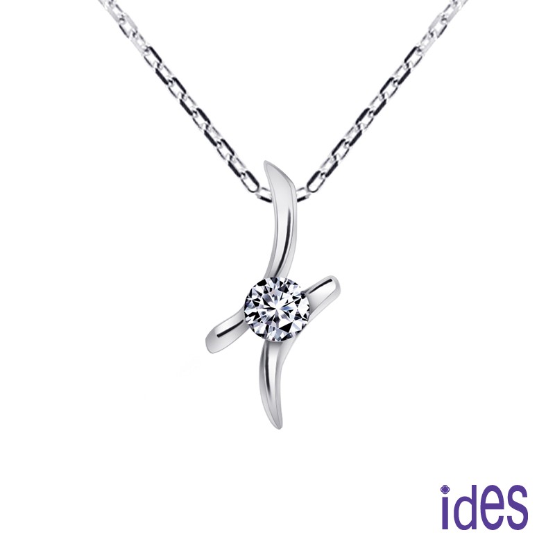 ides愛蒂思鑽石 精選設計款30分E/VS2八心八箭車工鑽石項鍊