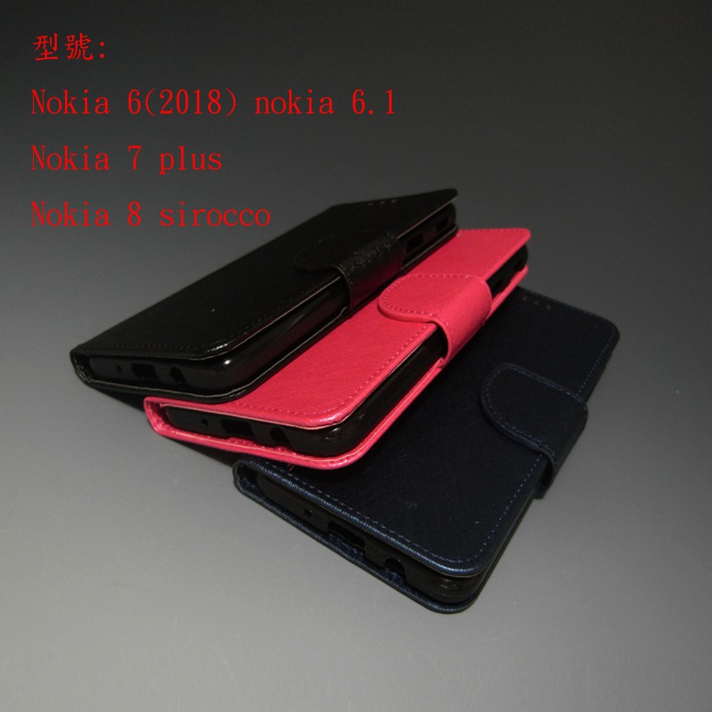Nokia6 6.1 Nokia7 plus Nokia8 sirocco 馬卡龍 撞色手機皮套 保護皮套