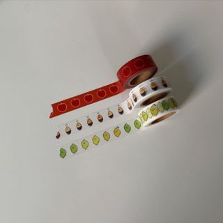 SECOND MORNING MASKING TAPE 蘋果 地瓜 檸檬 紙膠帶