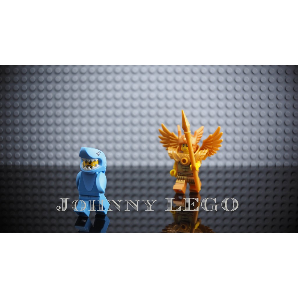 ((Johnny LEGO)) LEGO 樂高 第15代人偶抽抽樂 人氣王 鯊魚人&amp;黃金戰士