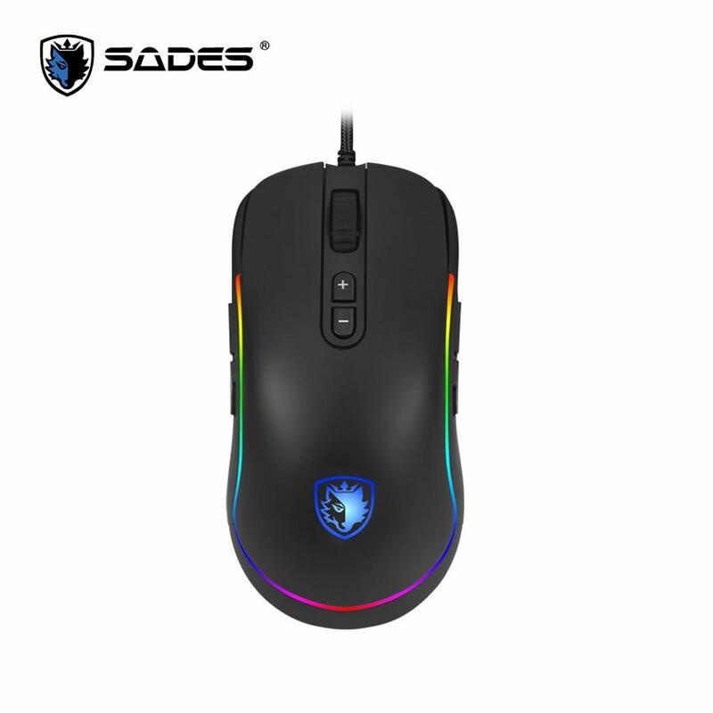 米特3C數位–SADES 賽德斯 REVOLVER 左輪 RGB 巨集變頻電競滑鼠