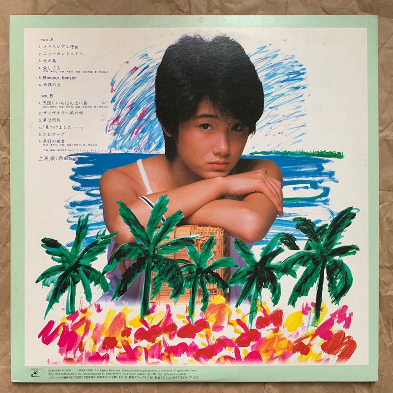 正版實拍黑膠lp 原田知世最接近天堂的島嶼原聲1984年首版透明盤帶側標 蝦皮購物
