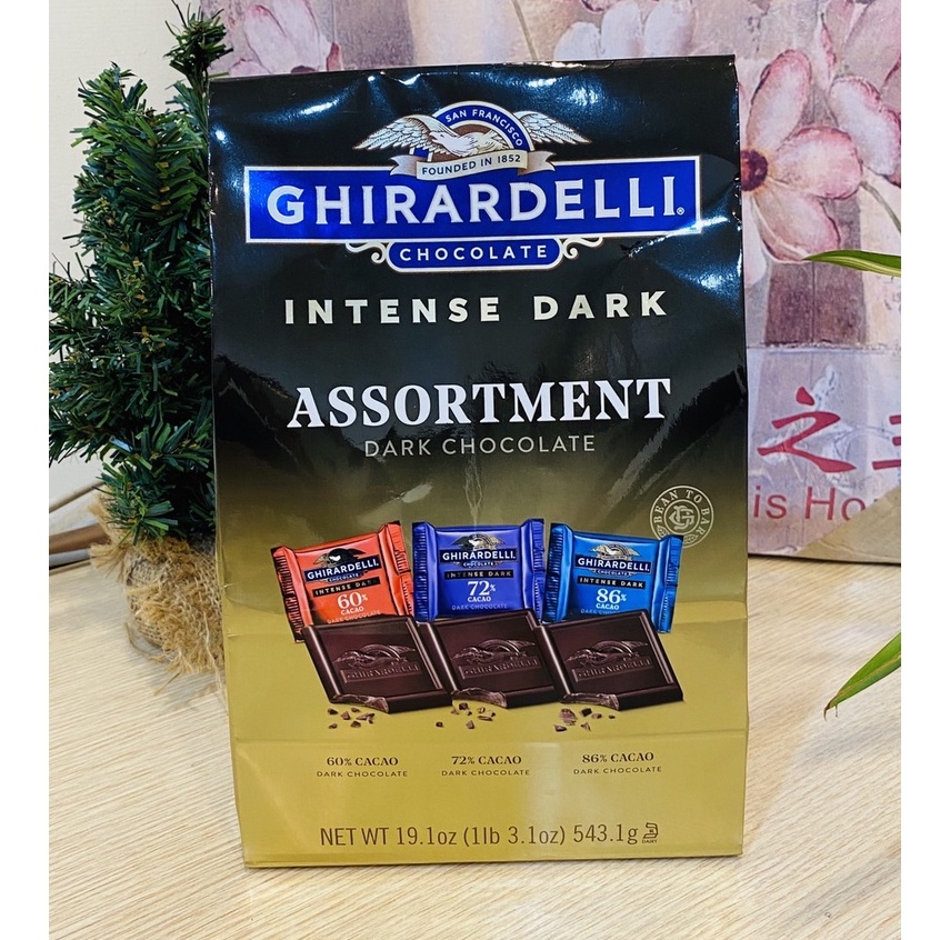 【好市多 COSTCO 代購】Ghirardelli 吉拉德 吉拉德鷹 黑巧克力 綜合包 3種口味 543.1公克