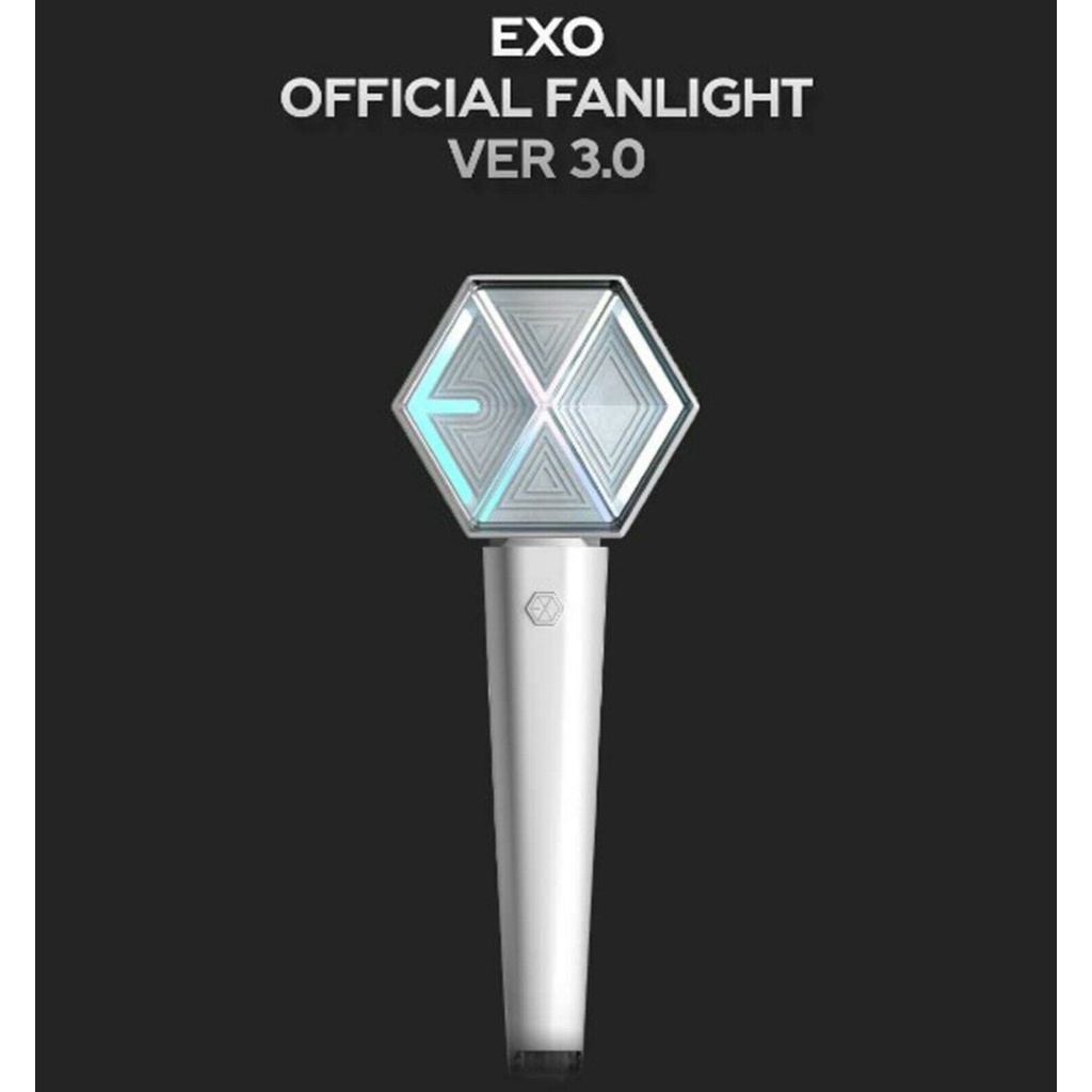 韓國直購 EXO 正版官方手燈 三代 ver.3.0 應援棒 愛麗棒 fanlight 應援手燈，贈小卡。