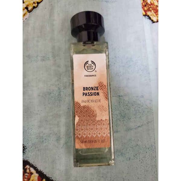 The body shop 美體小舖 燻苔調 BRONZE PASSION 佛手柑廣藿香香水 中性香 香水 50ml