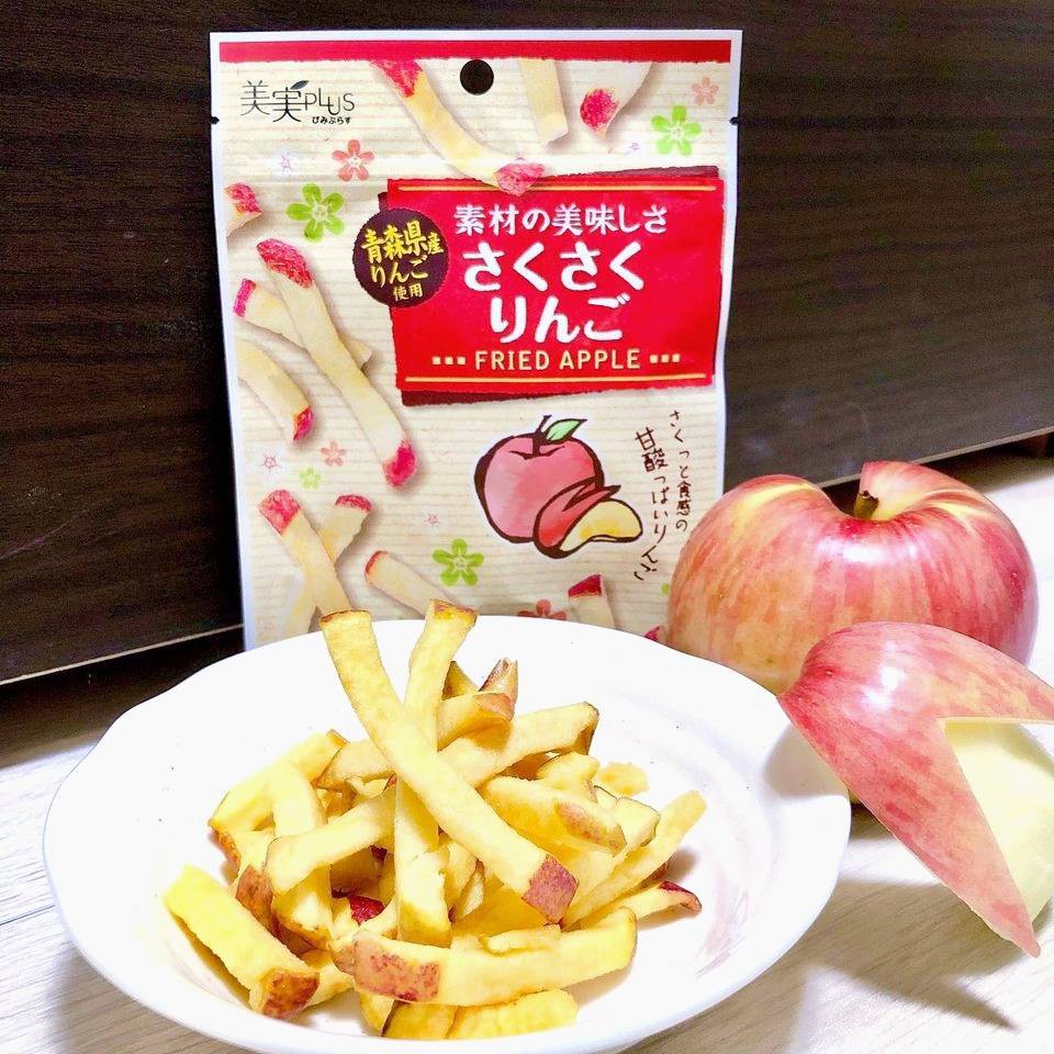 【日本代購 現貨】日本 美実plus 酥脆蘋果條 🔹 蘋果餅乾 零食 青森 脆條