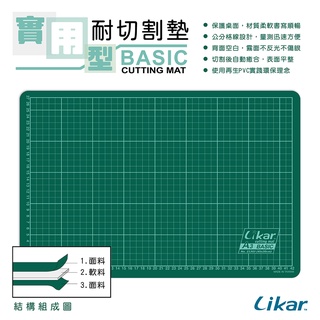 【Likar切割墊】現貨 A3切割墊 3層實用型 模型切割墊 辦公桌墊 台灣製