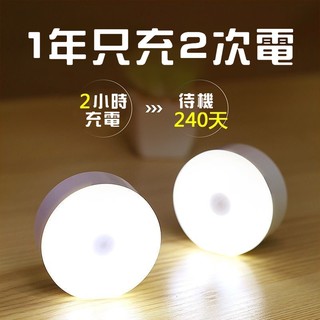 🔥臺灣現貨🔥當天發貨 人體感應燈 USB充電 2小時可用180天 紅外線感應 玄關燈 櫥櫃燈 小夜燈 緊急照明燈