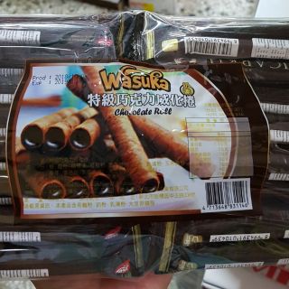 印尼原裝進口巧克力/起司/牛奶 #Wasuka爆漿威化捲，