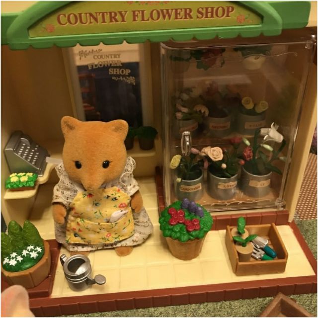 (已預定)森林家族早期絕版花店+蘋果樹屋