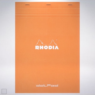 法國 RHODIA Head-Stapled Notepad A4 N18 上掀式點格筆記本: 橘色/Orange