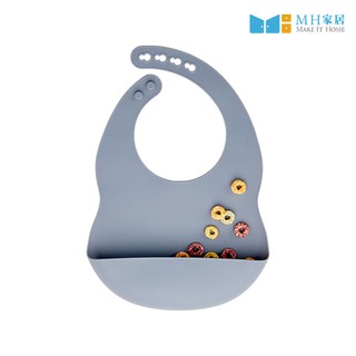 MH家居 韓國寶寶餐具-矽膠防水圍兜 寶寶用品 兒童餐具 [韓國獨家販售]
