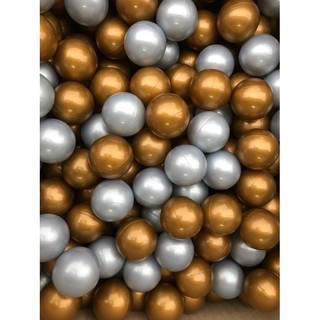 ◎童心玩具◎臺灣製~現貨~加厚7公分遊戲綵球~超限量~金銀富貴雙色遊戲綵球~球屋球池專用海洋球/波波球~空心軟球~SGS